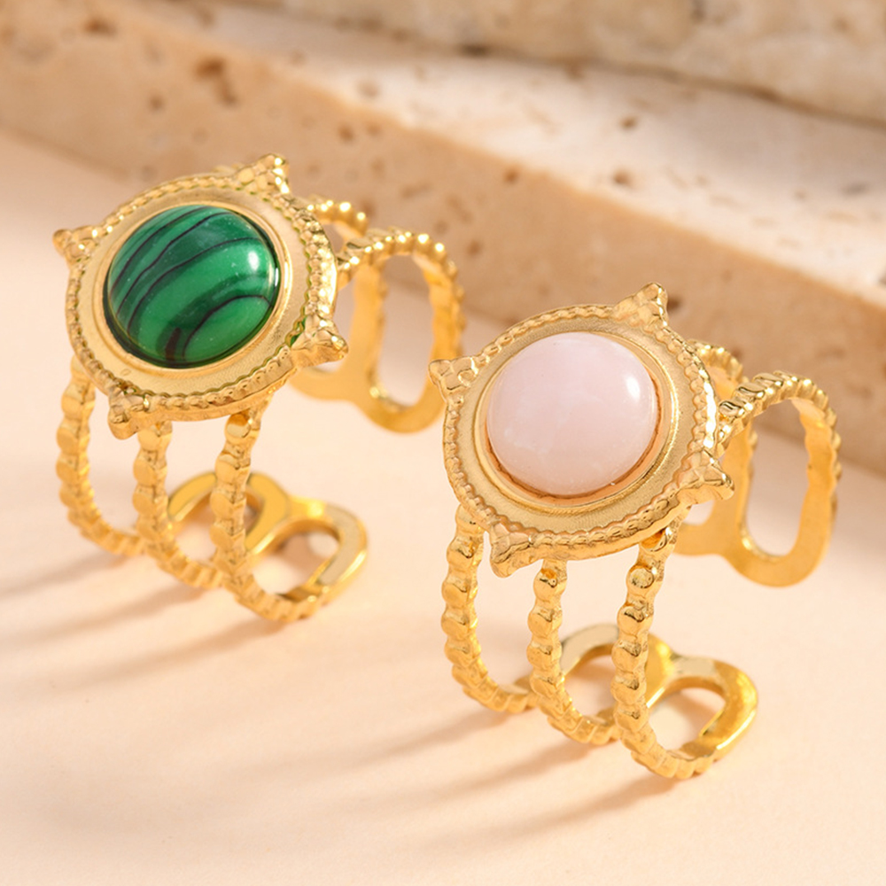 Turquoise Stone Ring - 2025 nuevo conjunto de anillo de