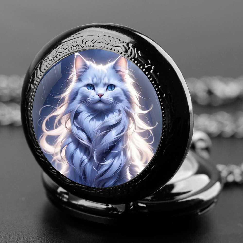 Unique Jewelry Watches - Lindo gato kawaii gráfico cúpula de