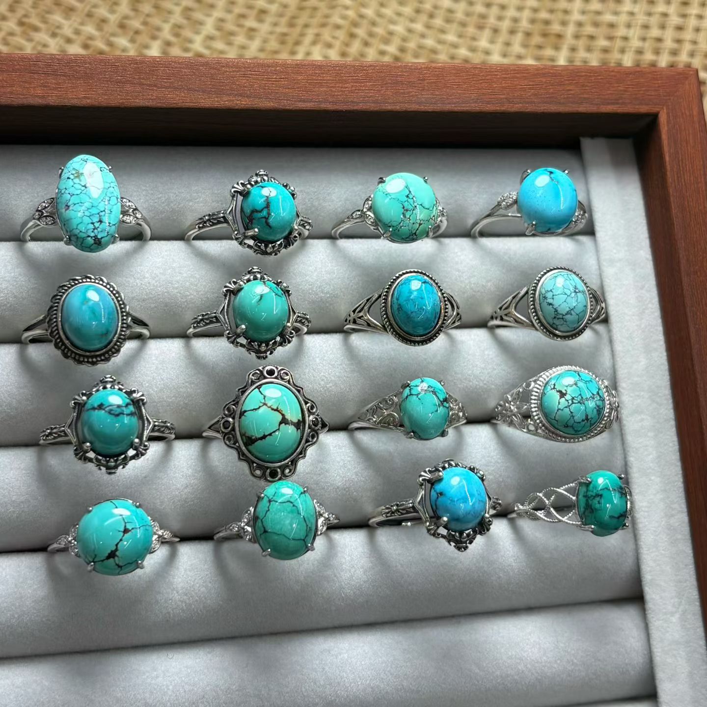 1 pieza de anillo de turquesa  - Turquoise Stone Ring reseña y precio