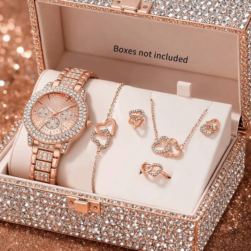 Set de 6 Piezas de Reloj y Joy - Unique Jewelry Watches reseña y precio