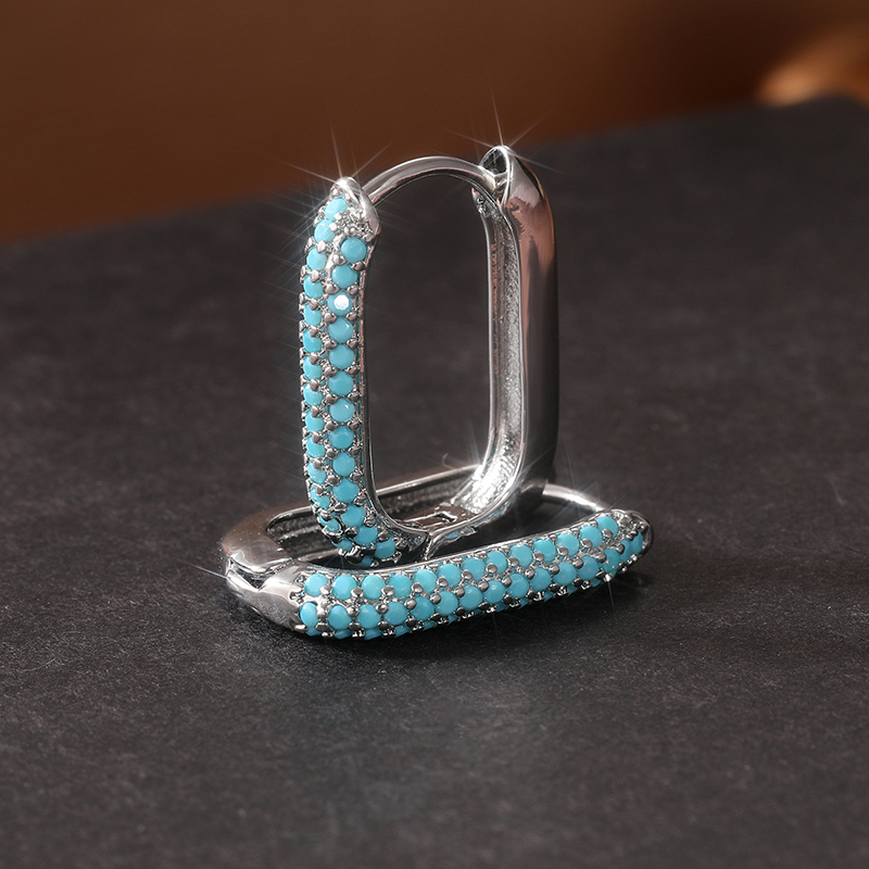 Exquisitos pendientes de aro c - Turquoise Stone Ring reseña y precio