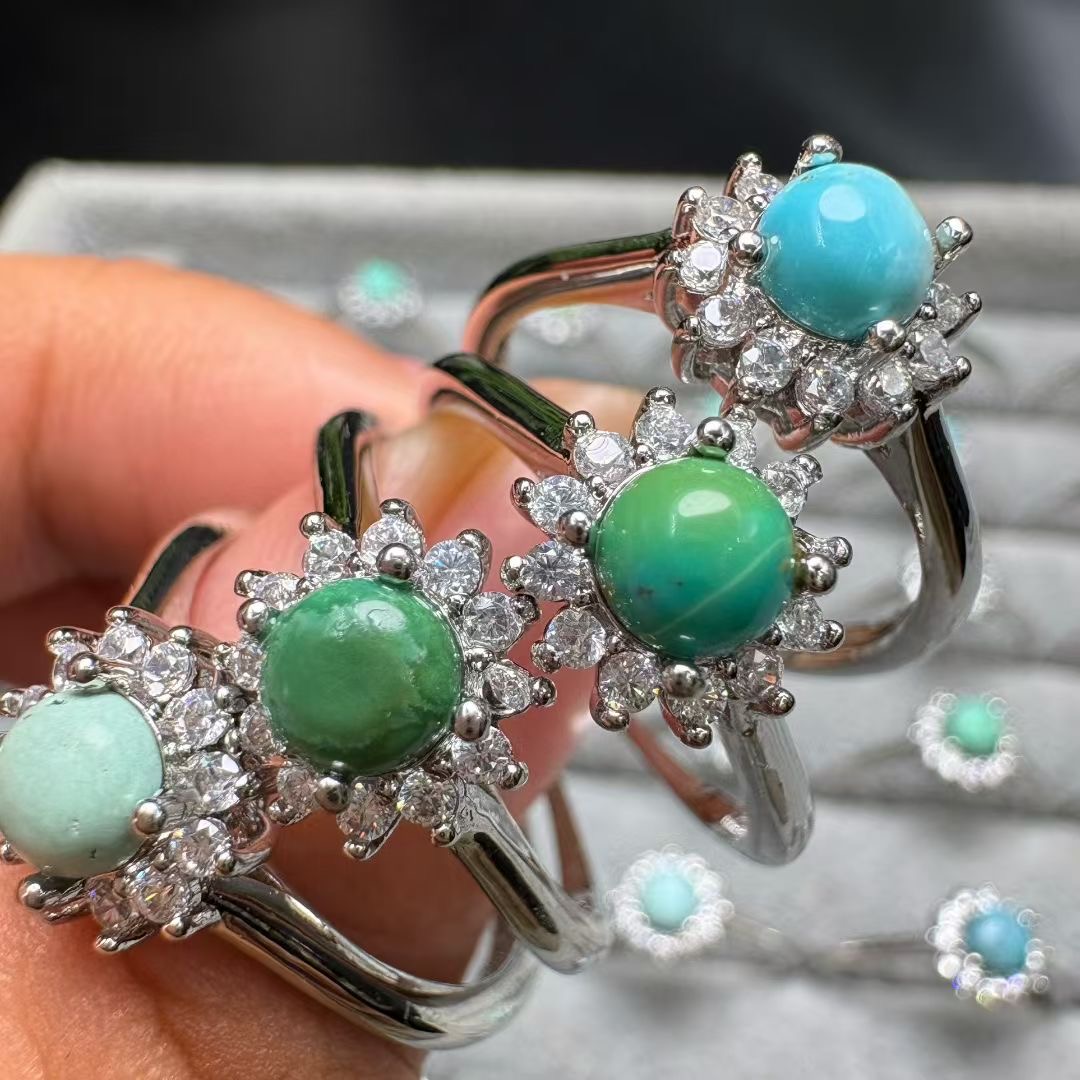 Anillo de turquesa Natural Fen - Turquoise Stone Ring reseña y precio