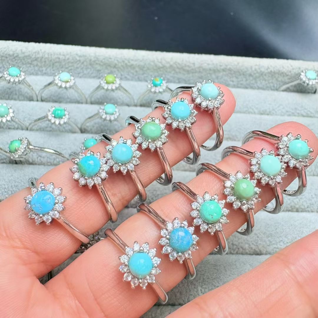 Anillo de turquesa Natural Fen - Turquoise Stone Ring reseña y precio