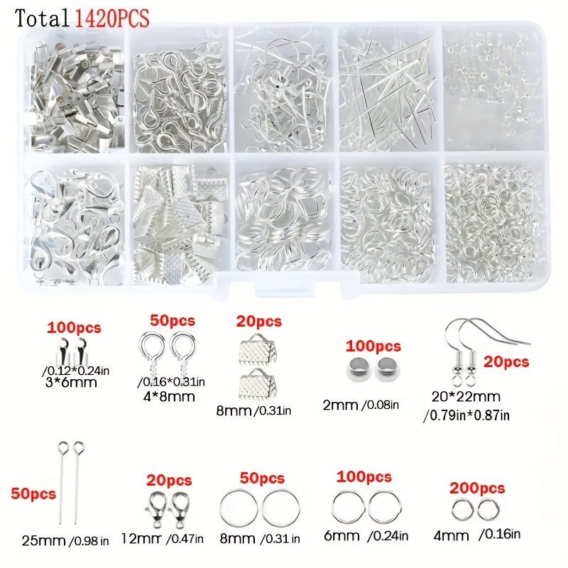 1420 piezas 1 caja Kit de acce - Jewelry Repair & Watches Photos reseña y precio