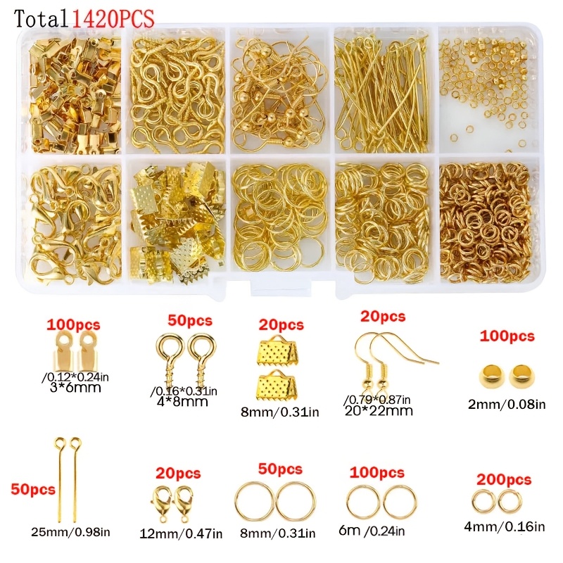 1420 piezas 1 caja Kit de acce - Jewelry Repair & Watches Photos reseña y precio